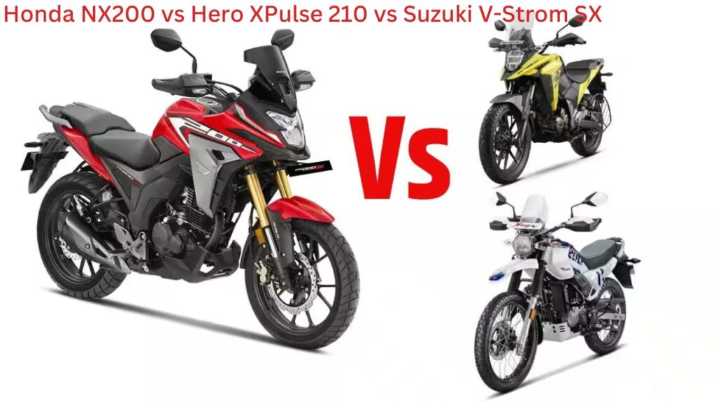 Honda NX200 vs Hero XPulse 210 vs Suzuki V-Strom SX 