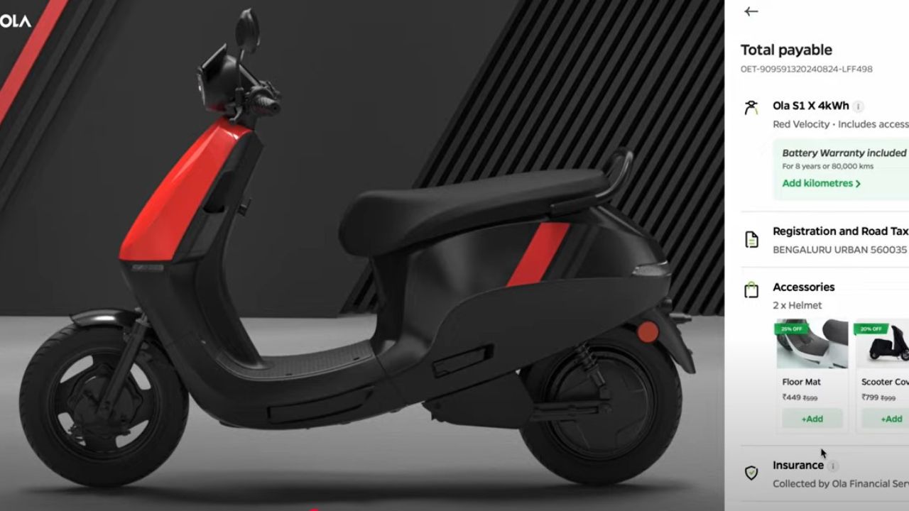 Ola S1X EMI Downpayment